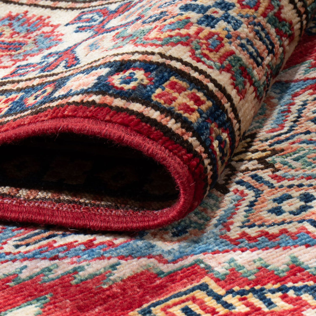 Biegacz Dywan Ziegler - Kazak - 298 x 82 cm - czerwony