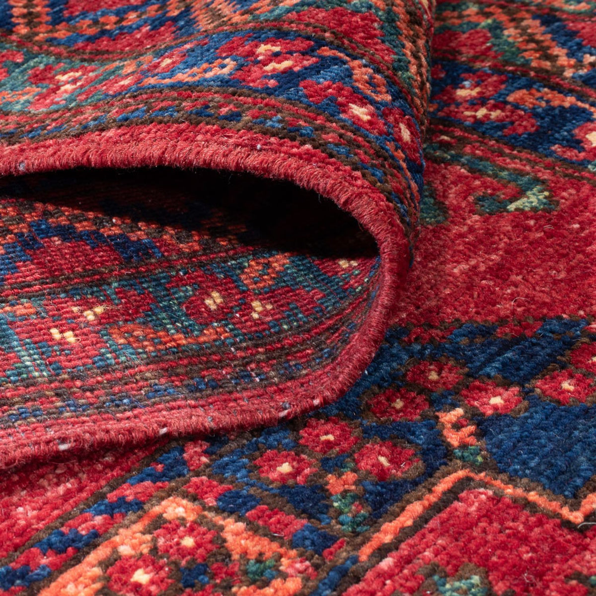 Biegacz Dywan afgański - 368 x 85 cm - czerwony