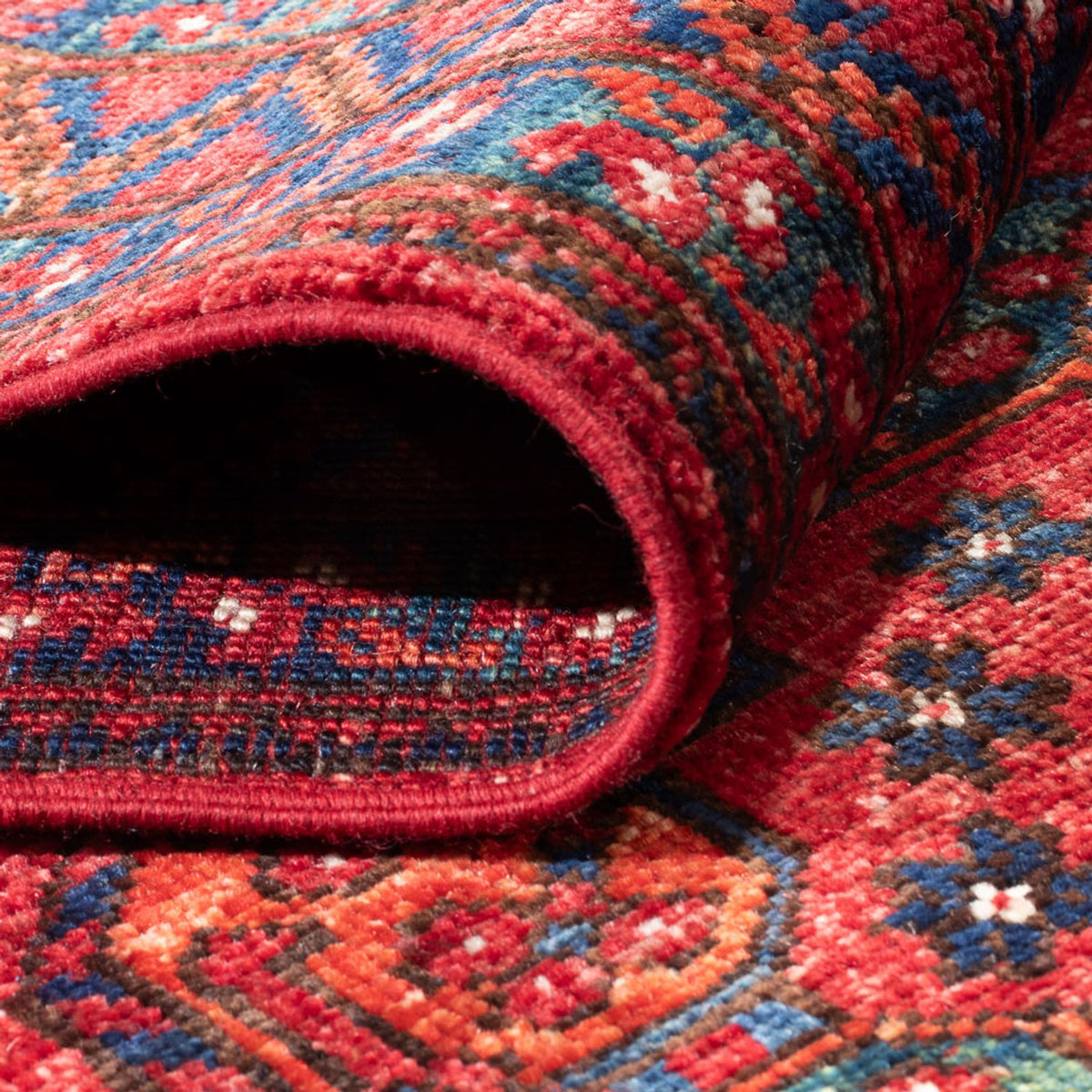 Biegacz Dywan afgański - 395 x 76 cm - czerwony