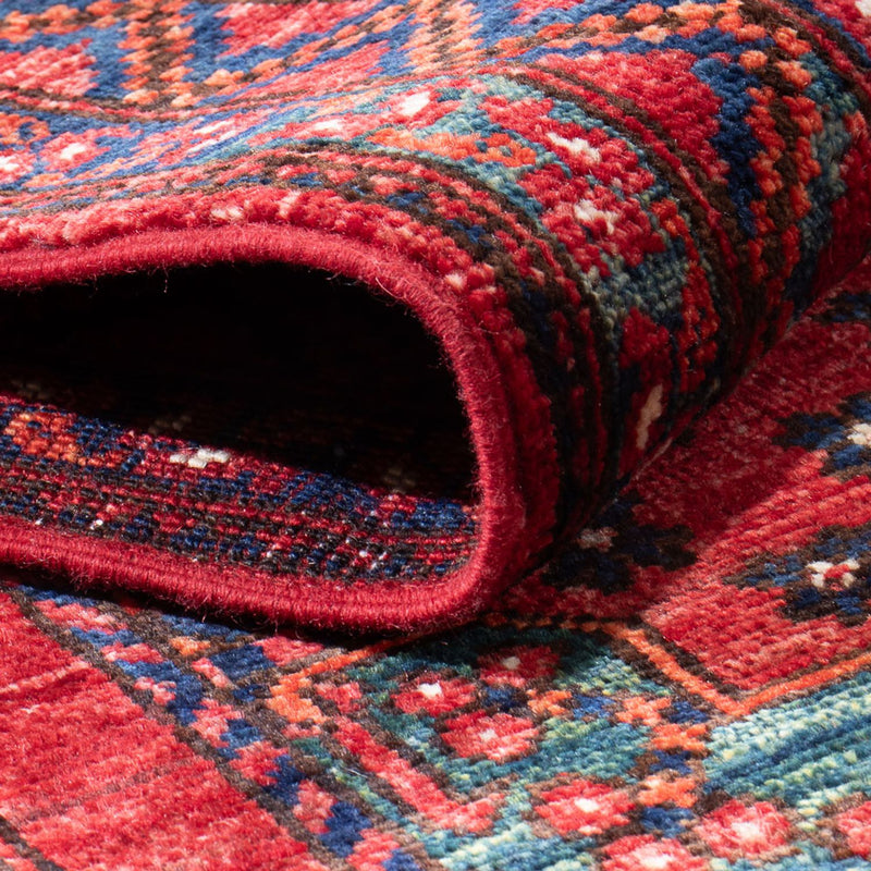 Biegacz Dywan afgański - 395 x 77 cm - czerwony