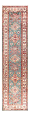 Biegacz Dywan Ziegler - Kazak - 326 x 80 cm - turkusowy