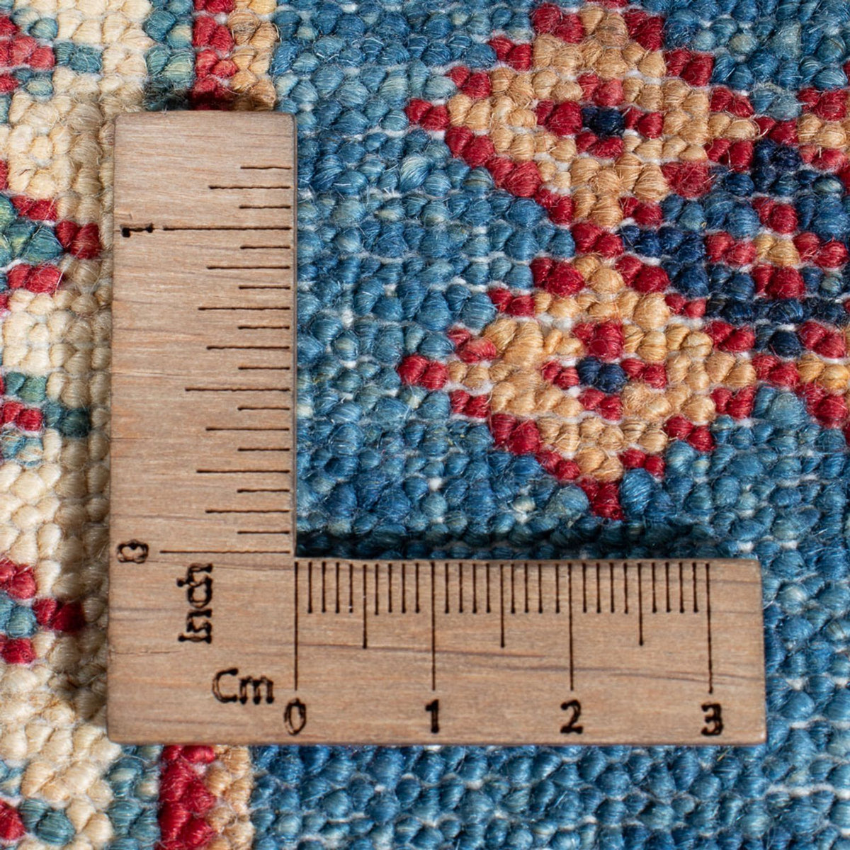 Biegacz Dywan Ziegler - Kazak - 404 x 87 cm - niebieski