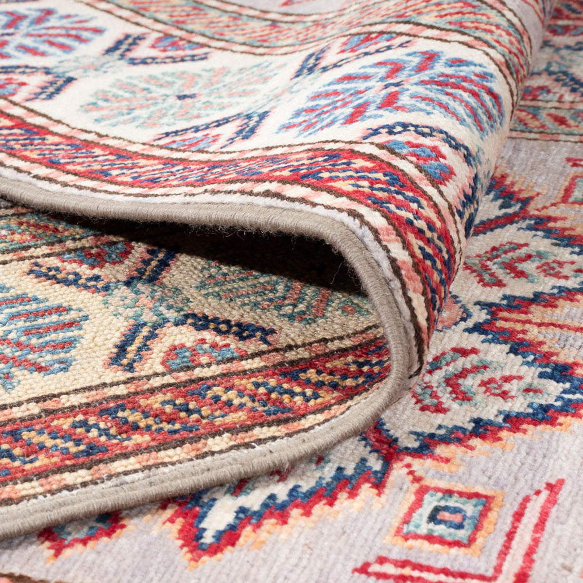 Biegacz Dywan Ziegler - Kazak - 296 x 82 cm - łososiowy