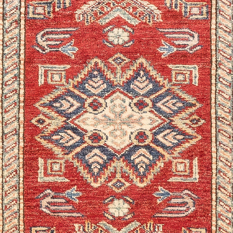 Biegacz Dywan Ziegler - Kazak - 304 x 83 cm - czerwony