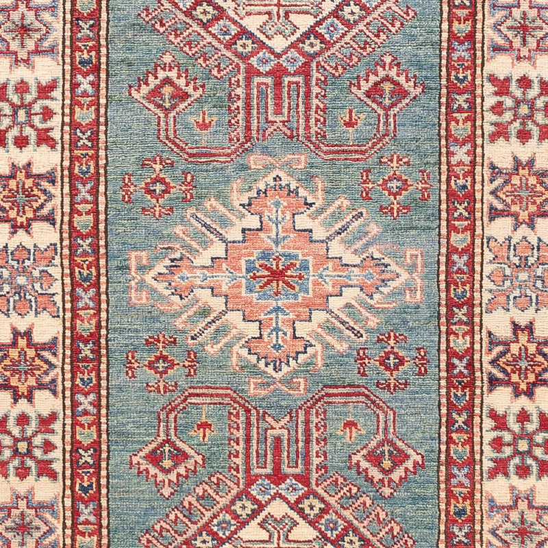 Biegacz Dywan Ziegler - Kazak - 327 x 78 cm - jasnozielony
