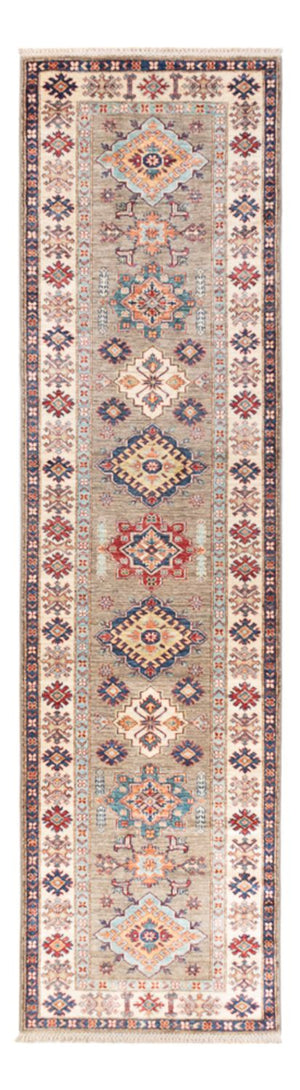 Biegacz Dywan Ziegler - Kazak - 317 x 81 cm - jasnoszary