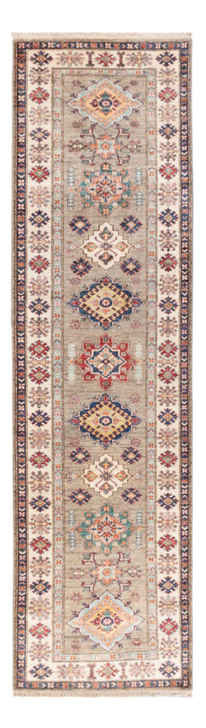 Biegacz Dywan Ziegler - Kazak - 305 x 83 cm - jasnoszary