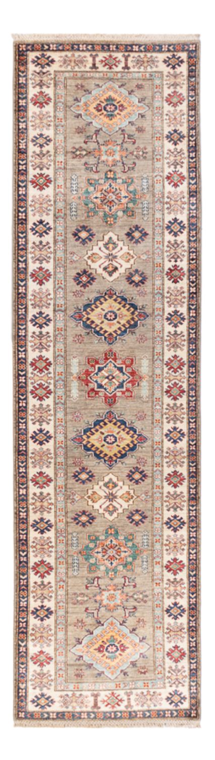 Biegacz Dywan Ziegler - Kazak - 305 x 83 cm - jasnoszary