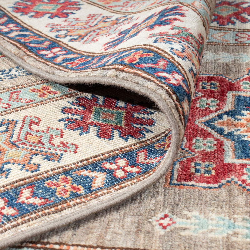 Biegacz Dywan Ziegler - Kazak - 305 x 83 cm - jasnoszary