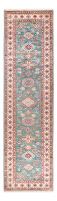 Biegacz Dywan Ziegler - Kazak - 303 x 80 cm - turkusowy