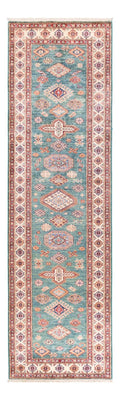 Biegacz Dywan Ziegler - Kazak - 302 x 83 cm - turkusowy