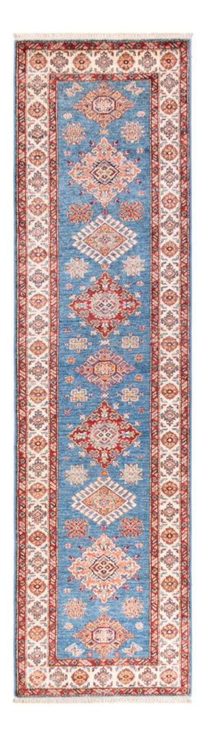 Biegacz Dywan Ziegler - Kazak - 305 x 79 cm - niebieski