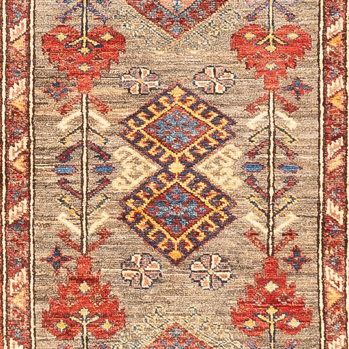 Biegacz Dywan Ziegler - Kazak - 319 x 77 cm - wielokolorowy
