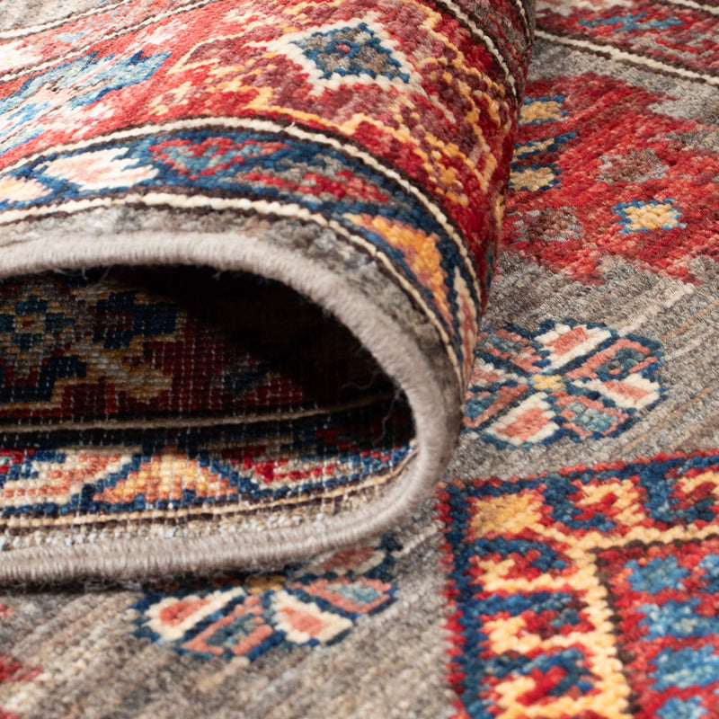 Biegacz Dywan Ziegler - Kazak - 319 x 77 cm - wielokolorowy