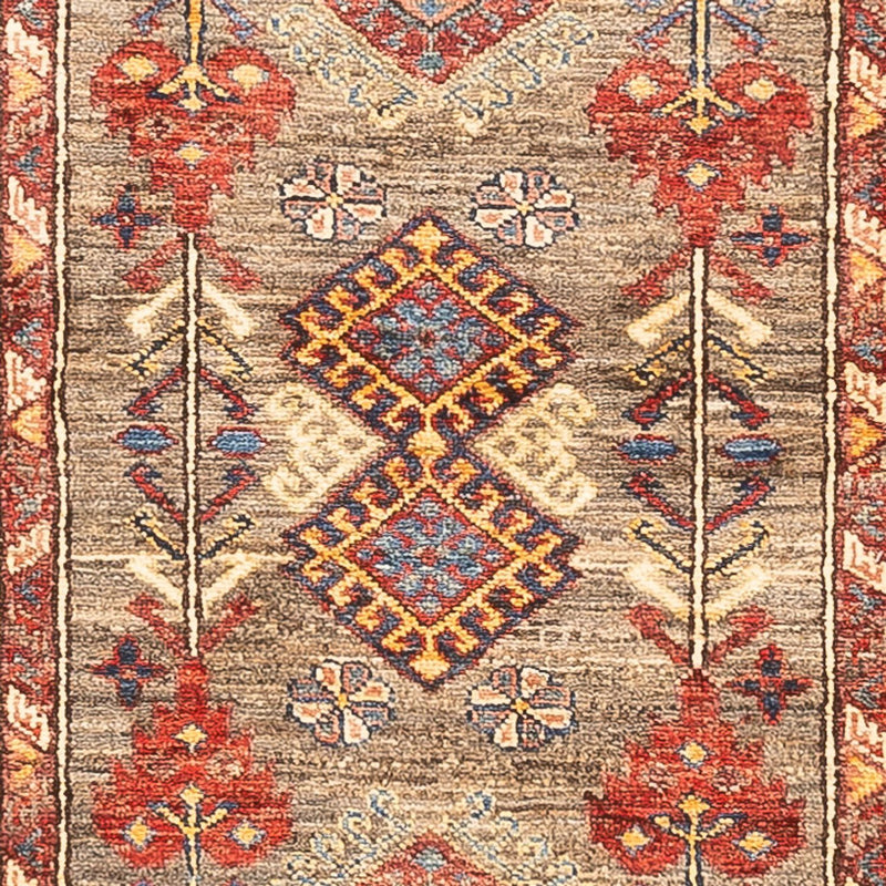 Biegacz Dywan Ziegler - Kazak - 317 x 78 cm - wielokolorowy