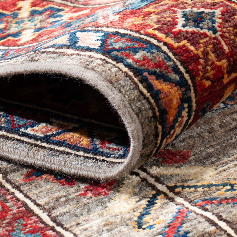 Biegacz Dywan Ziegler - Kazak - 317 x 78 cm - wielokolorowy