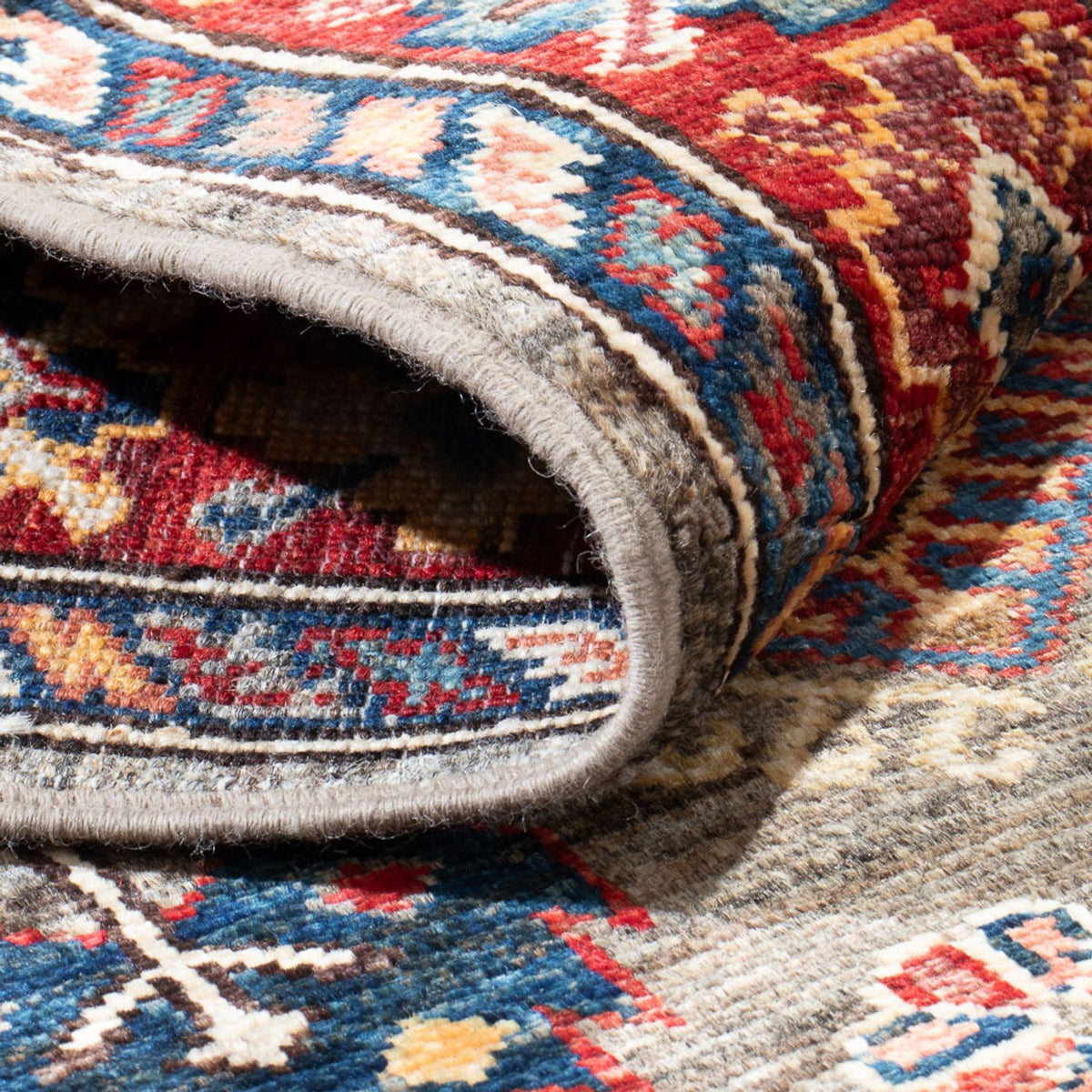 Biegacz Dywan Ziegler - Kazak - 318 x 76 cm - wielokolorowy