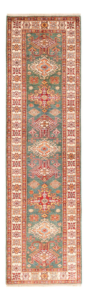 Biegacz Dywan Ziegler - Kazak - 298 x 81 cm - zielona