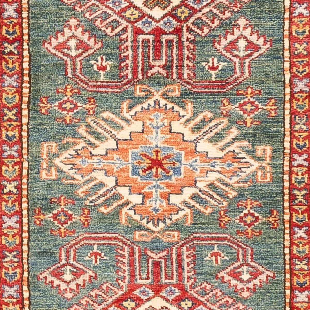 Biegacz Dywan Ziegler - Kazak - 298 x 81 cm - zielona
