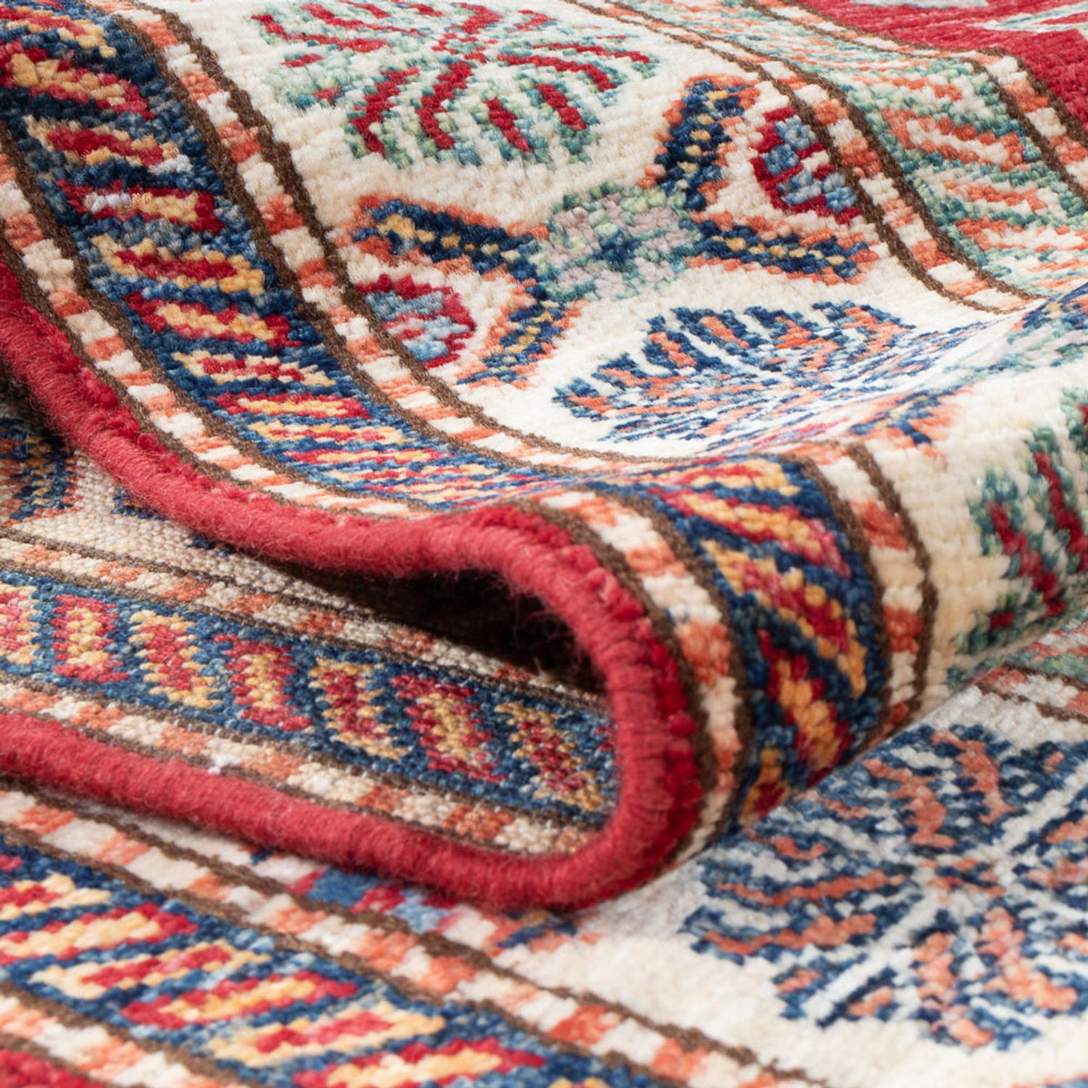 Biegacz Dywan Ziegler - Kazak - 294 x 82 cm - czerwony