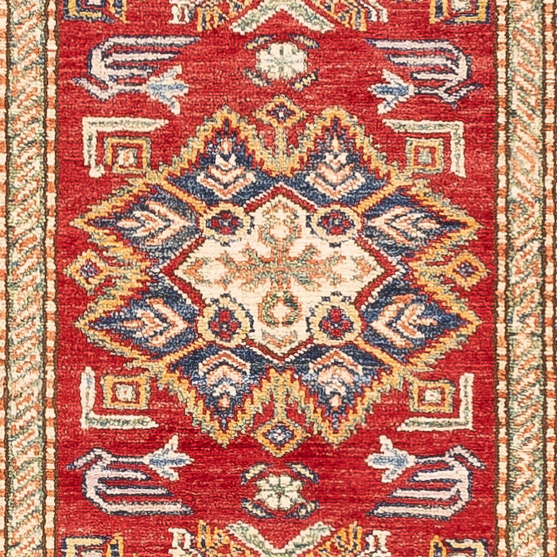 Biegacz Dywan Ziegler - Kazak - 293 x 81 cm - czerwony
