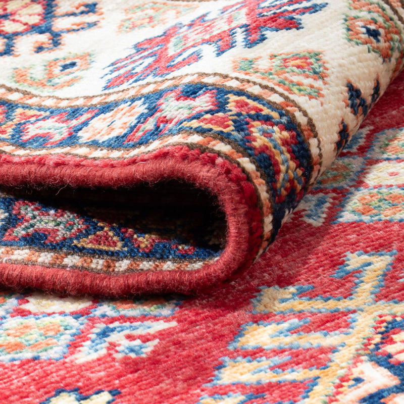 Biegacz Dywan Ziegler - Kazak - 305 x 79 cm - czerwony