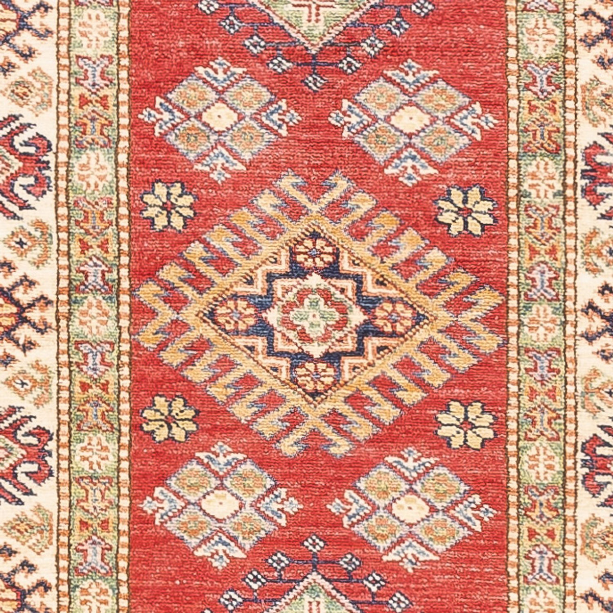 Biegacz Dywan Ziegler - Kazak - 305 x 77 cm - czerwony