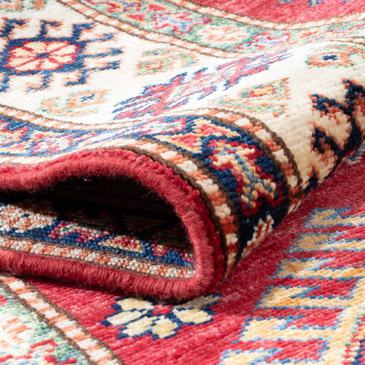 Biegacz Dywan Ziegler - Kazak - 305 x 77 cm - czerwony