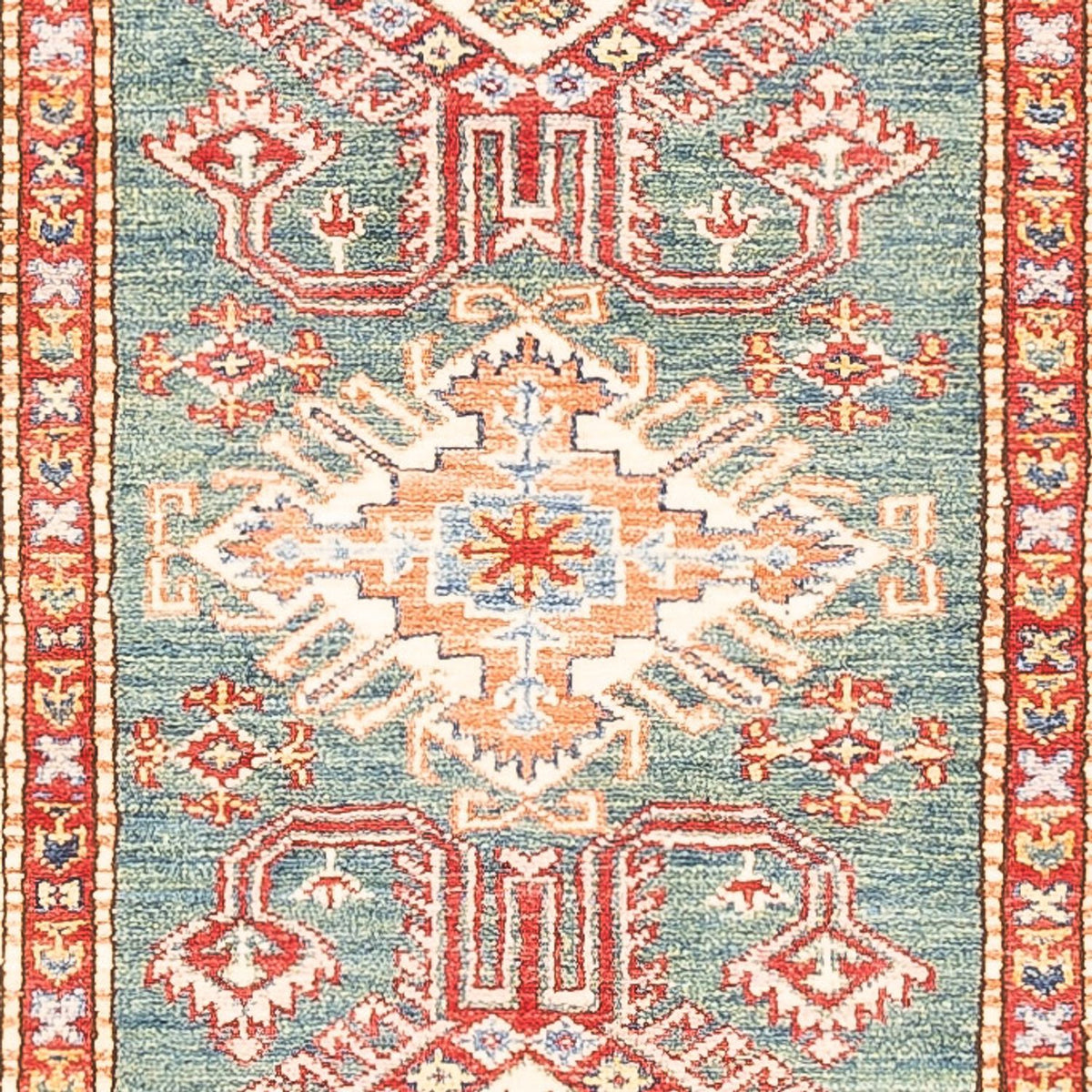 Biegacz Dywan Ziegler - Kazak - 298 x 79 cm - zielona