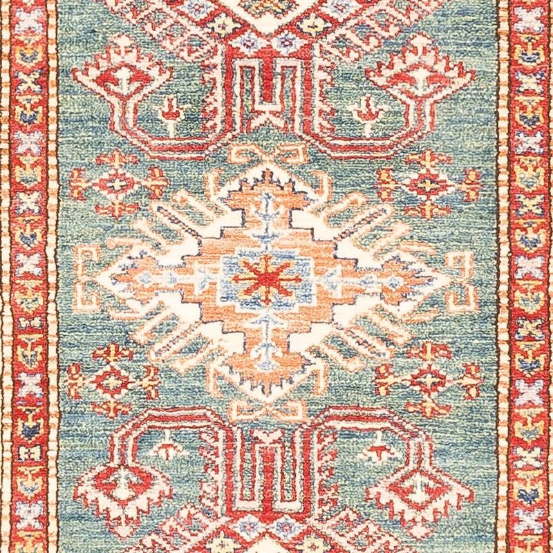 Biegacz Dywan Ziegler - Kazak - 298 x 79 cm - zielona