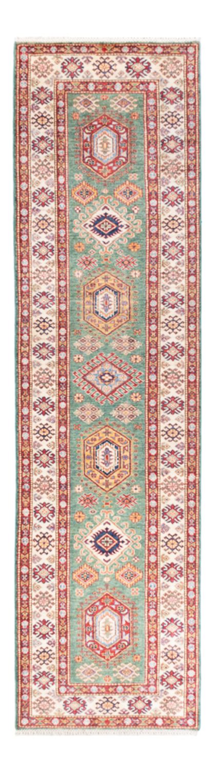 Biegacz Dywan Ziegler - Kazak - 310 x 83 cm - zielona