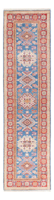 Biegacz Dywan Ziegler - Kazak - 302 x 79 cm - niebieski