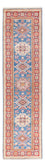 Biegacz Dywan Ziegler - Kazak - 302 x 79 cm - niebieski