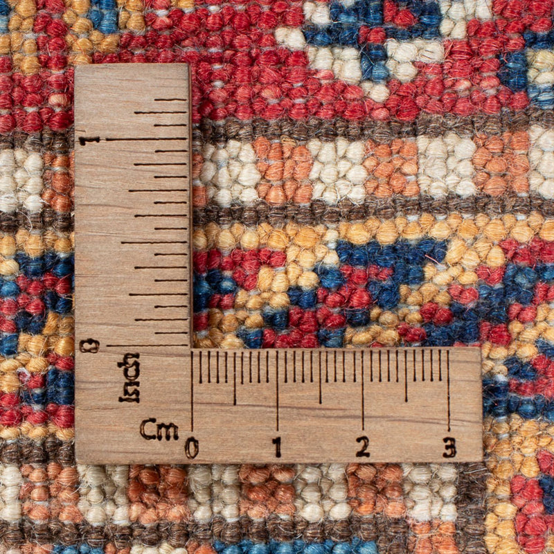 Biegacz Dywan Ziegler - Kazak - 302 x 79 cm - niebieski