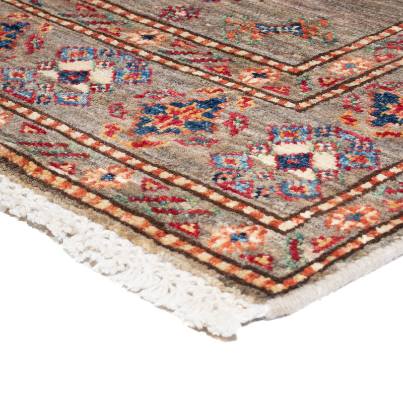 Biegacz Dywan Ziegler - Kazak - 297 x 79 cm - ciemny beż