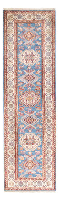 Biegacz Dywan Ziegler - Kazak - 290 x 82 cm - niebieski