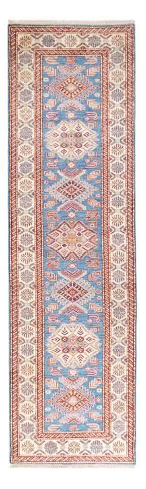 Biegacz Dywan Ziegler - Kazak - 290 x 82 cm - niebieski