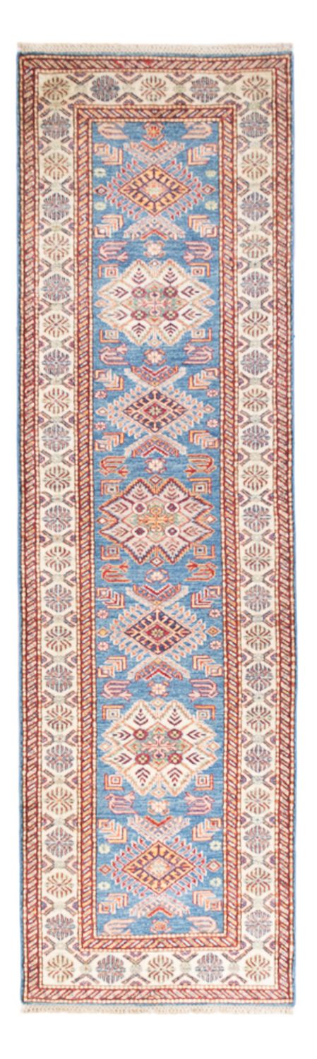 Biegacz Dywan Ziegler - Kazak - 290 x 82 cm - niebieski