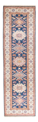 Biegacz Dywan Ziegler - Kazak - 302 x 84 cm - niebieski