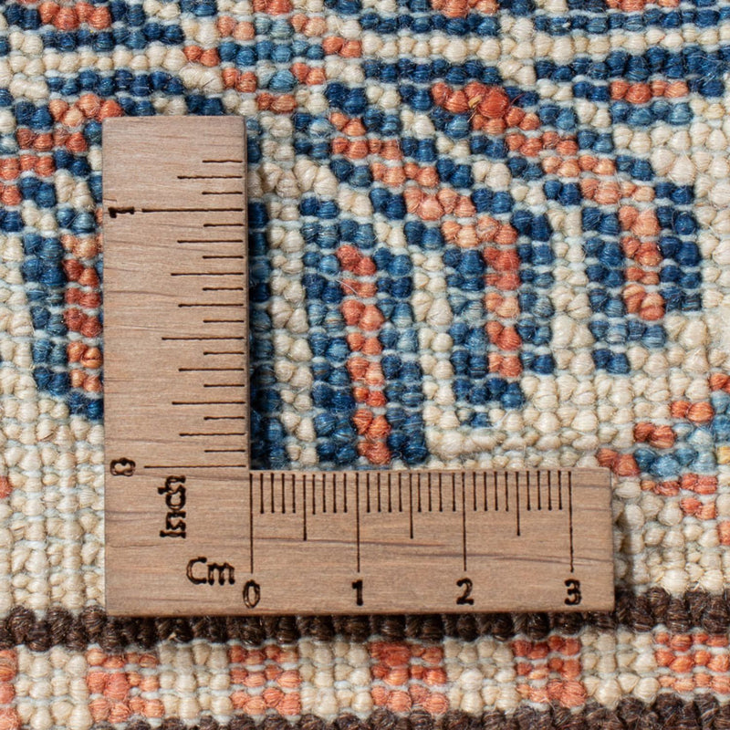 Biegacz Dywan Ziegler - Kazak - 302 x 84 cm - niebieski