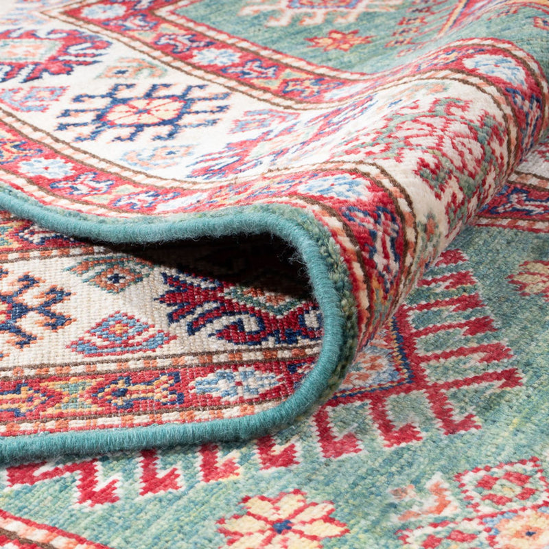 Biegacz Dywan Ziegler - Kazak - 311 x 77 cm - zielona