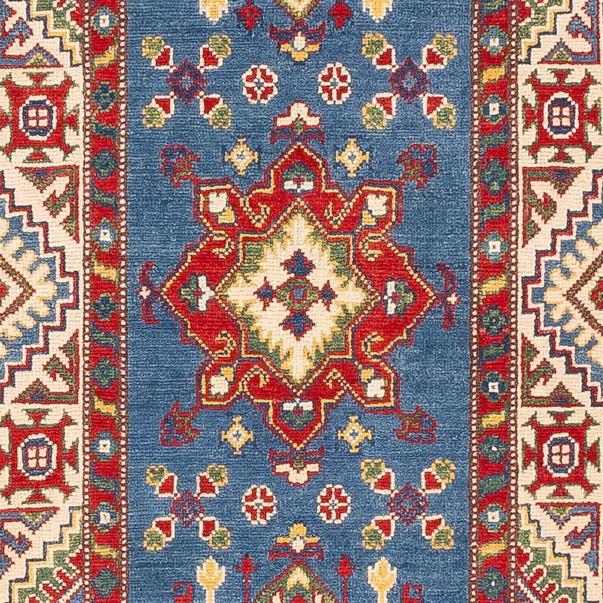 Biegacz Dywan Ziegler - Kazak - 403 x 78 cm - ciemnoniebieski