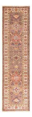 Biegacz Dywan Ziegler - Kazak - 305 x 79 cm - ciemny beż