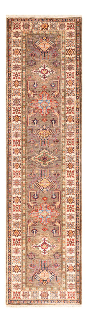 Biegacz Dywan Ziegler - Kazak - 305 x 79 cm - ciemny beż