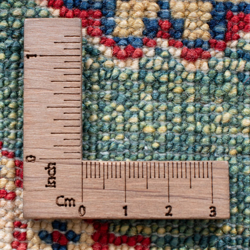 Biegacz Dywan Ziegler - Kazak - 295 x 76 cm - zielona