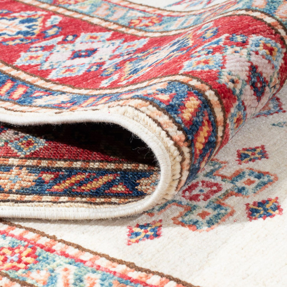 Biegacz Dywan Ziegler - Kazak - 305 x 85 cm - beżowy