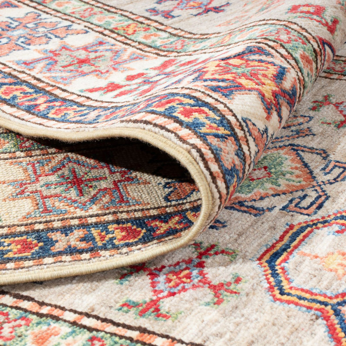 Biegacz Dywan Ziegler - Kazak - 300 x 75 cm - ciemny beż