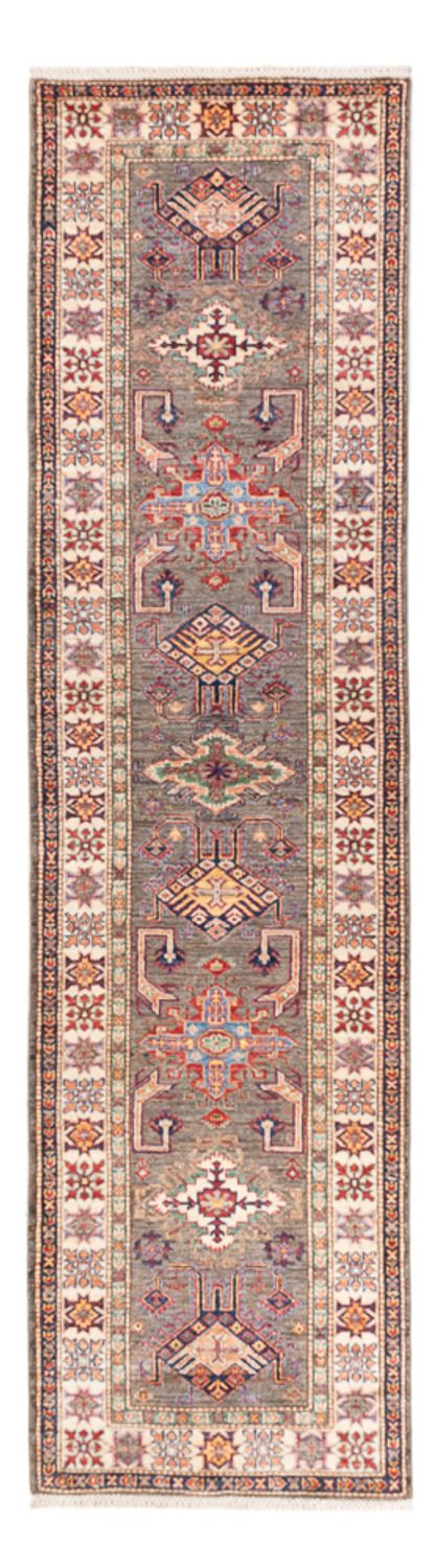 Biegacz Dywan Ziegler - Kazak - 308 x 80 cm - ciemny beż