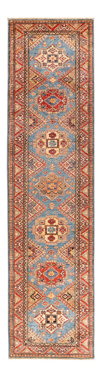Biegacz Dywan Ziegler - Kazak - 312 x 75 cm - turkusowy