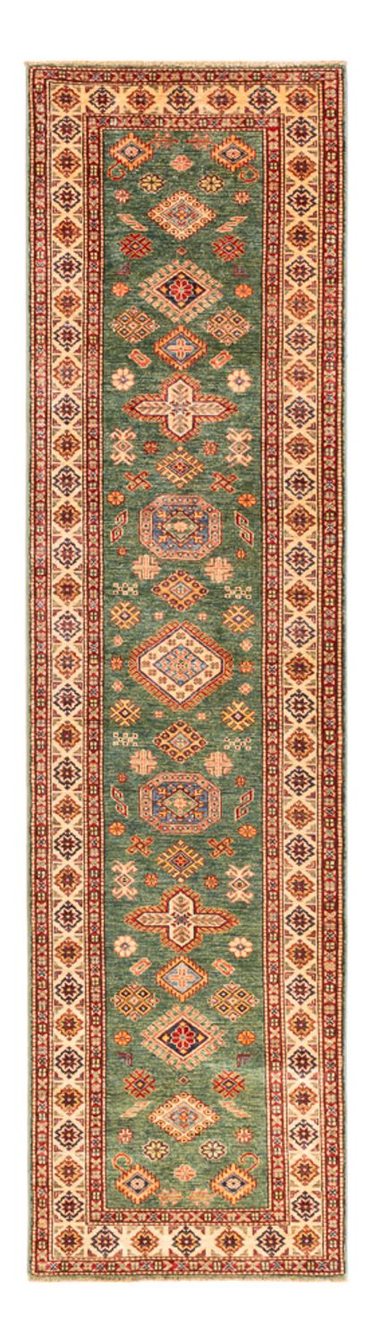 Biegacz Dywan Ziegler - Kazak - 302 x 78 cm - zielona